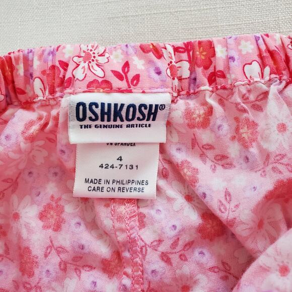 Vintage Y2k Oshkosh Floral Kapris 4t - Picture 4 of 5